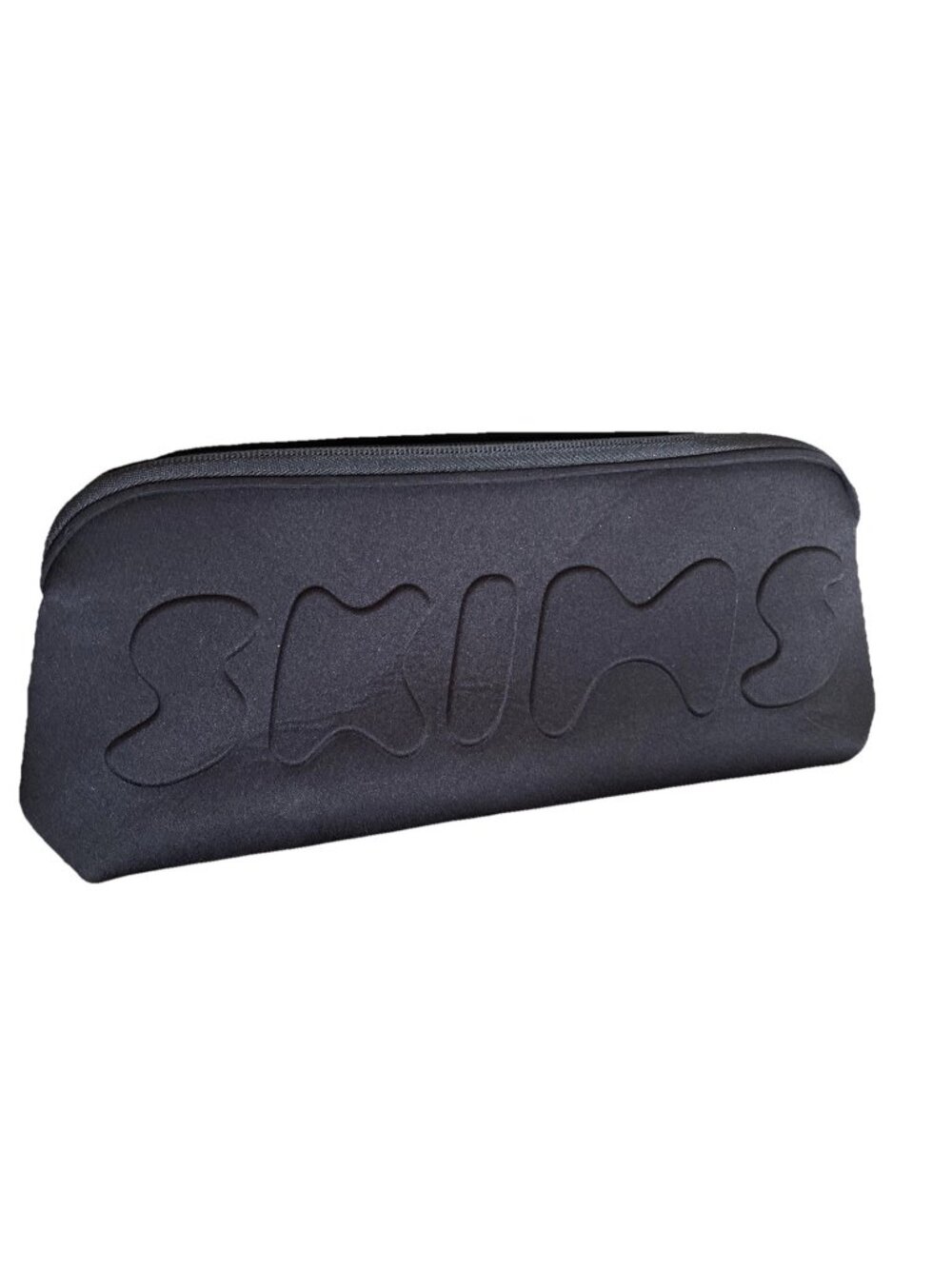 Skims Neoprene Clutch Zip Pouch In Black Onyx Bag